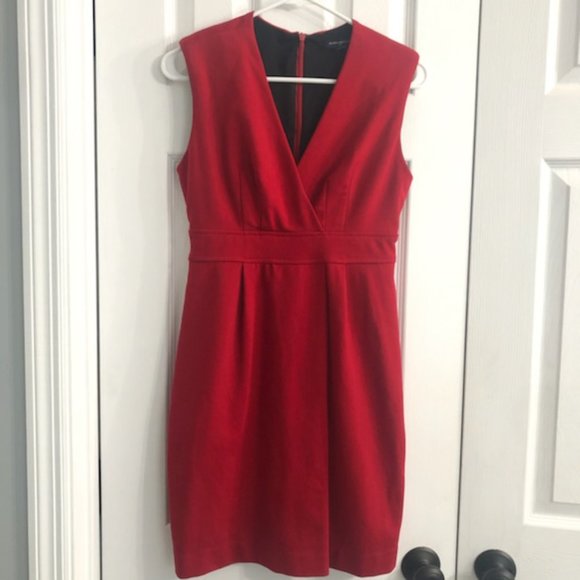 Banana Republic Dresses & Skirts - Banana Republic Red Fitted Sleeveless Dress 4